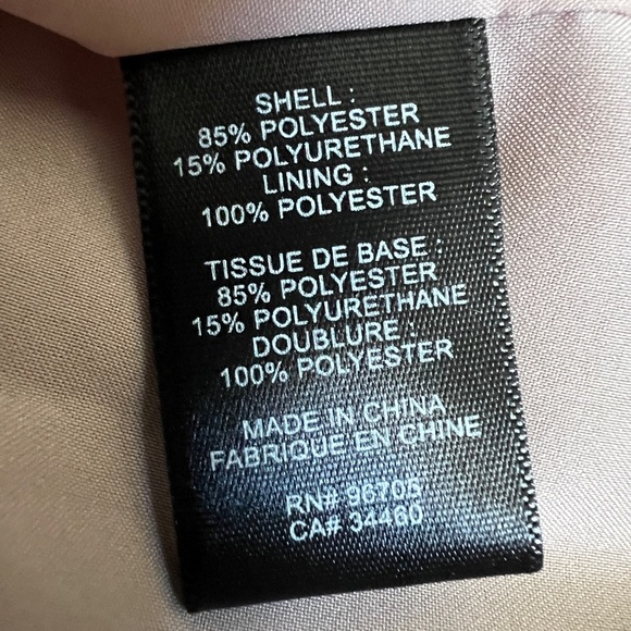 EUC Rebecca Taylor Brown Pencil Skirt Asymmetrical flounce vegan leather sz 0 - Picture 7 of 8